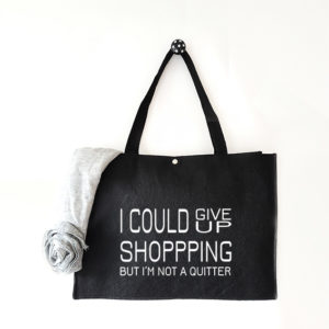 Vilten tas I could give up shopping