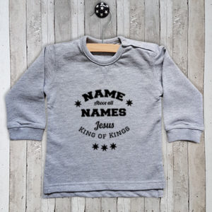 Sweater met tekst Name above names