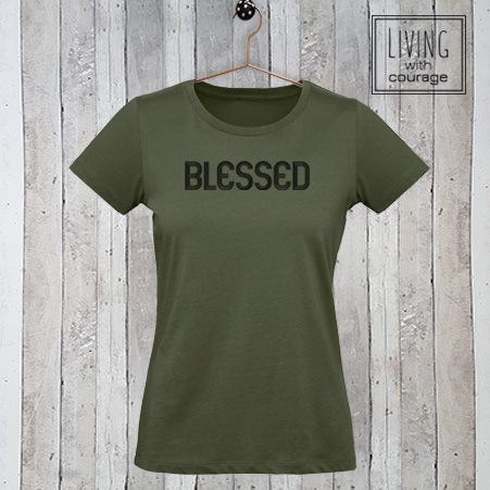 Dames t-shirt Blessed