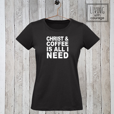 Christelijk T-Shirt Christ and Coffee