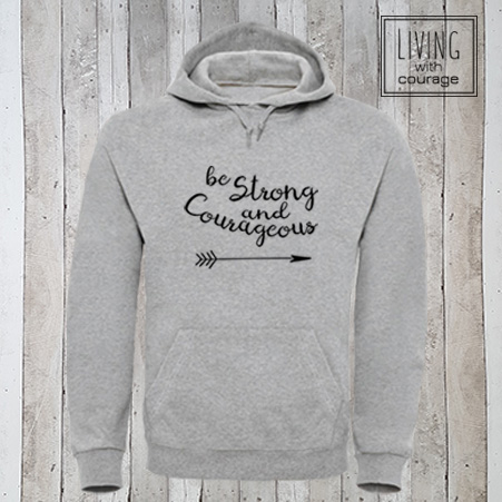 Christelijke Hoodie Be strong and courageous