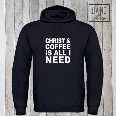 Christelijke Hoodie Christ and Coffee