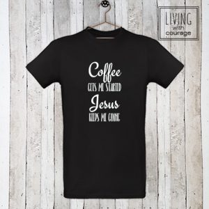 Christelijk T-Shirt Jesus and coffee