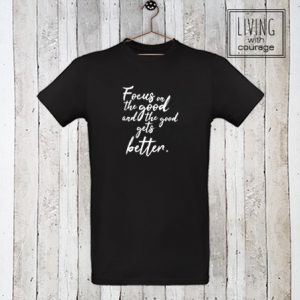 Heren Organic T-Shirt Focus on the good
