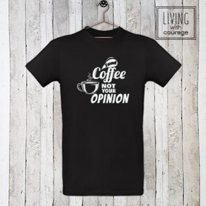 Heren Organic T-Shirt I want coffee