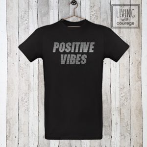 Heren Organic T-Shirt Positive vibes