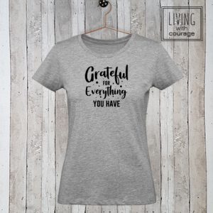 Dames Organic T-Shirt Grateful