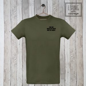 Christelijk T-Shirt For we walk by faith