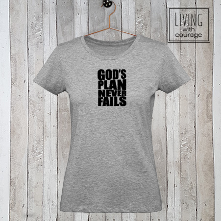 Christelijk T-Shirt God's plan never fails