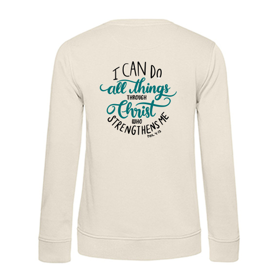 Dames Sweater I can do all things