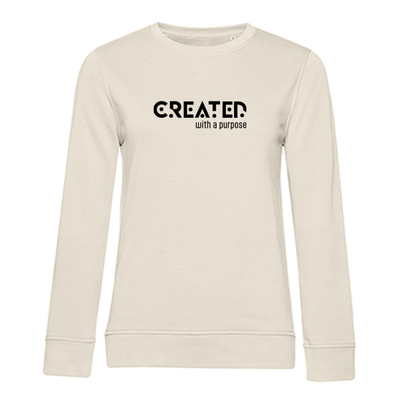 Dames Sweater Created with a purpose