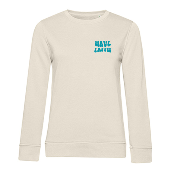 Dames Sweater Have faith, front