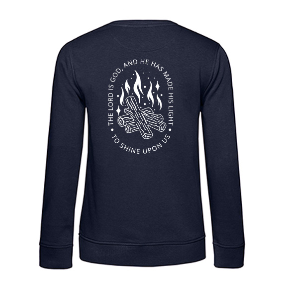 Dames Sweater The Lord is God, Navy