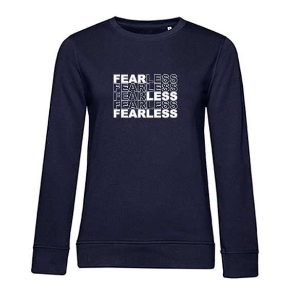 Dames Sweater Fearless, Navy