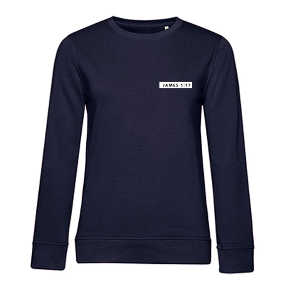 Dames Sweater Good from above, front Navy