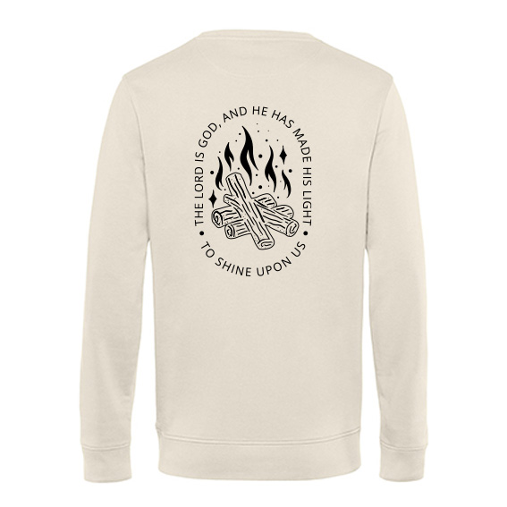 Heren Sweater The Lord is God, Off-white