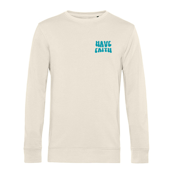 Heren Sweater Have faith, front