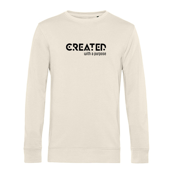 Heren Sweater Created with a purpose
