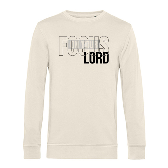Heren Sweater Focus on the Lord