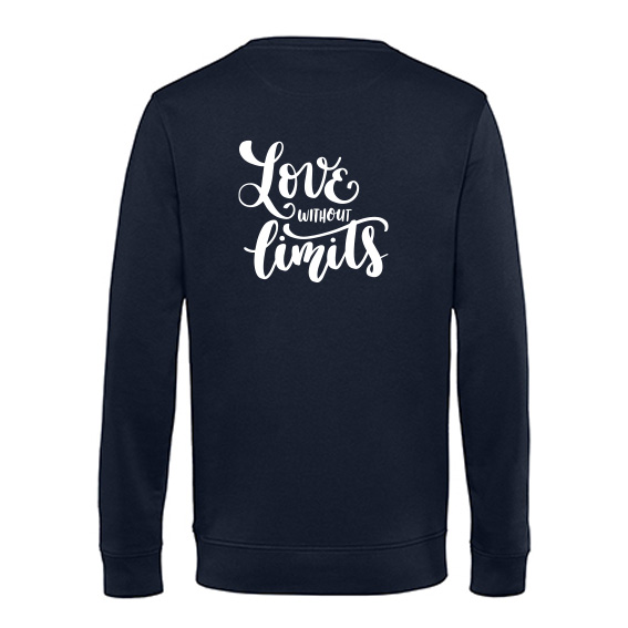 Heren Sweater Love without limits, Navy