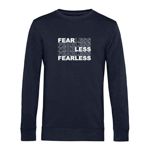 Heren Sweater Fearless, Navy