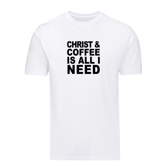 Organic T-Shirt Christ and coffee